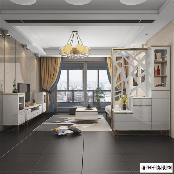 輕奢型玄關(guān)隔斷屏風柜